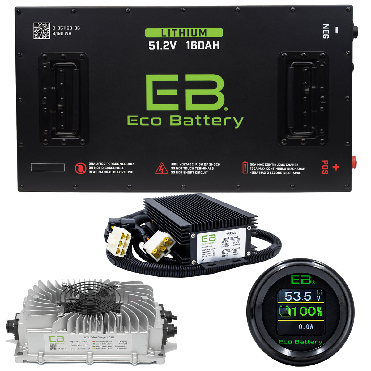 Yamaha Drive Lithium Battery (2011+) – Eco Battery 51.2V 160Ah LiFePO4 | Lifetime Warranty