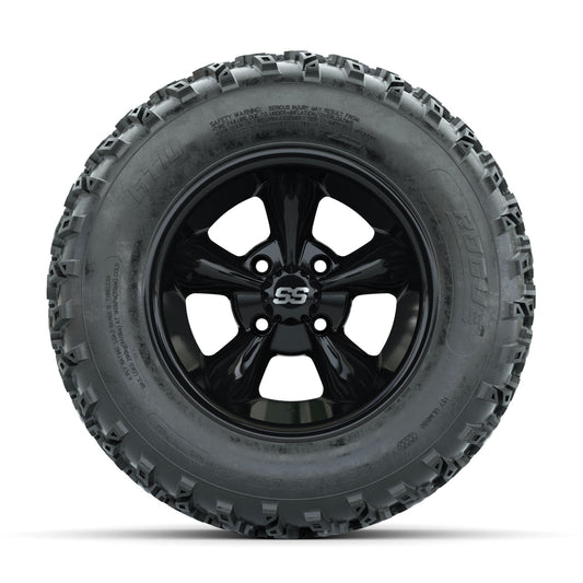 GTW Godfather Black 12 in Wheels with 23x10.00-12 Rogue All Terrain Tires Full Set