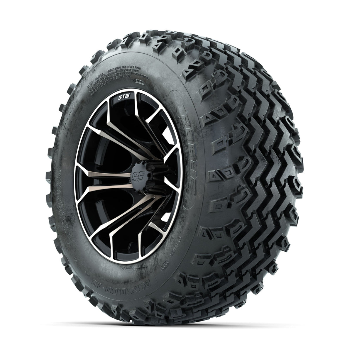 GTW Spyder Bronze/Matte Black 12 in Wheels with 23x10.00-12 Rogue All Terrain Tires Full Set