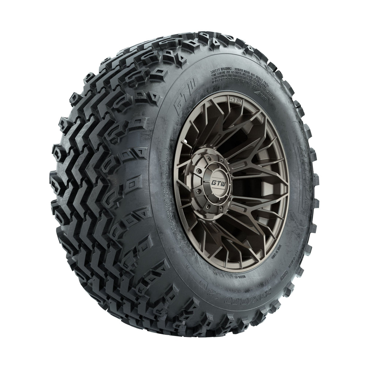 GTW Stellar Matte Bronze 12 in Wheels with 23x10.00-12 Rogue All Terrain Tires Full Set