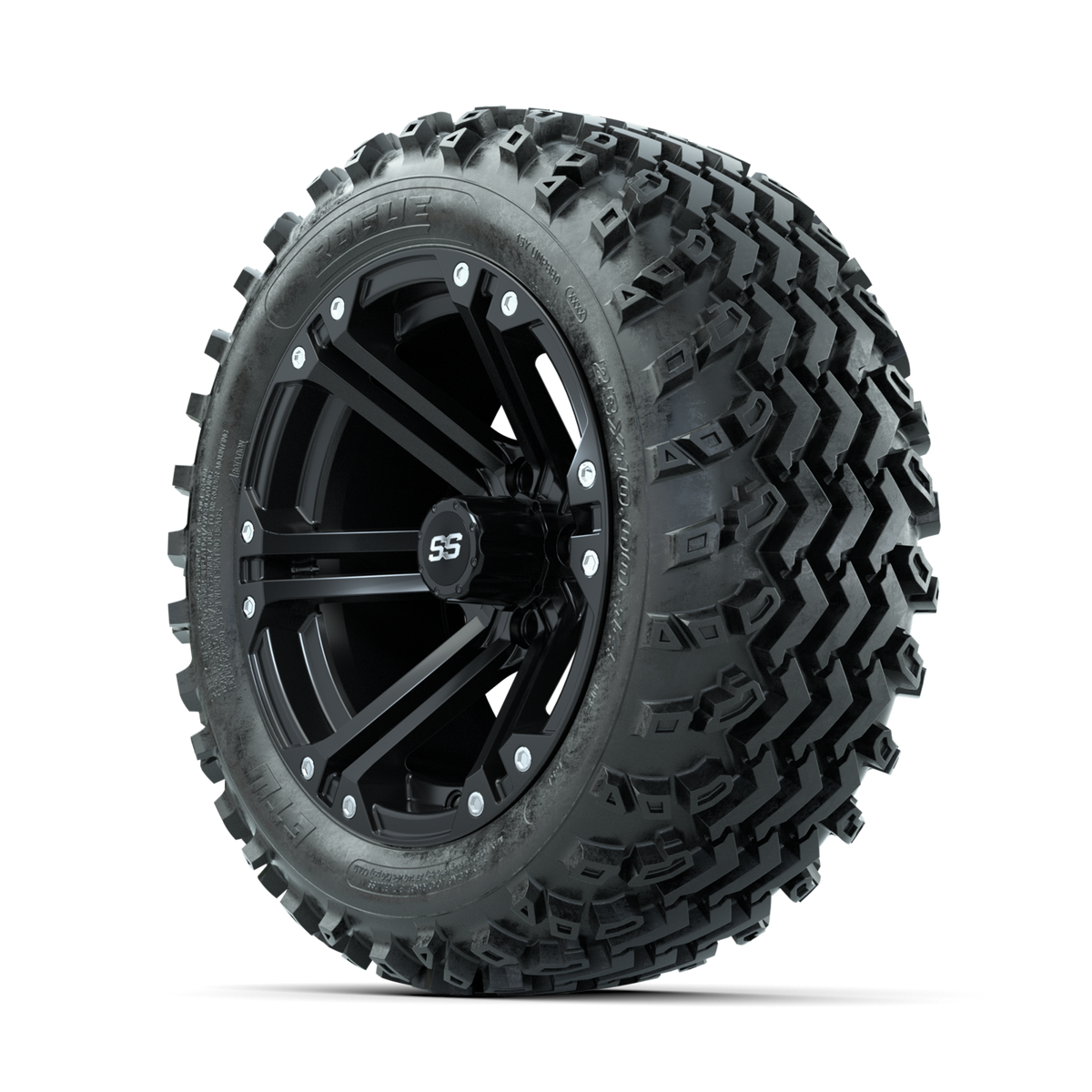 GTW Specter Matte Black 14 in Wheels with 23x10.00-14 Rogue All Terrain Tires Full Set