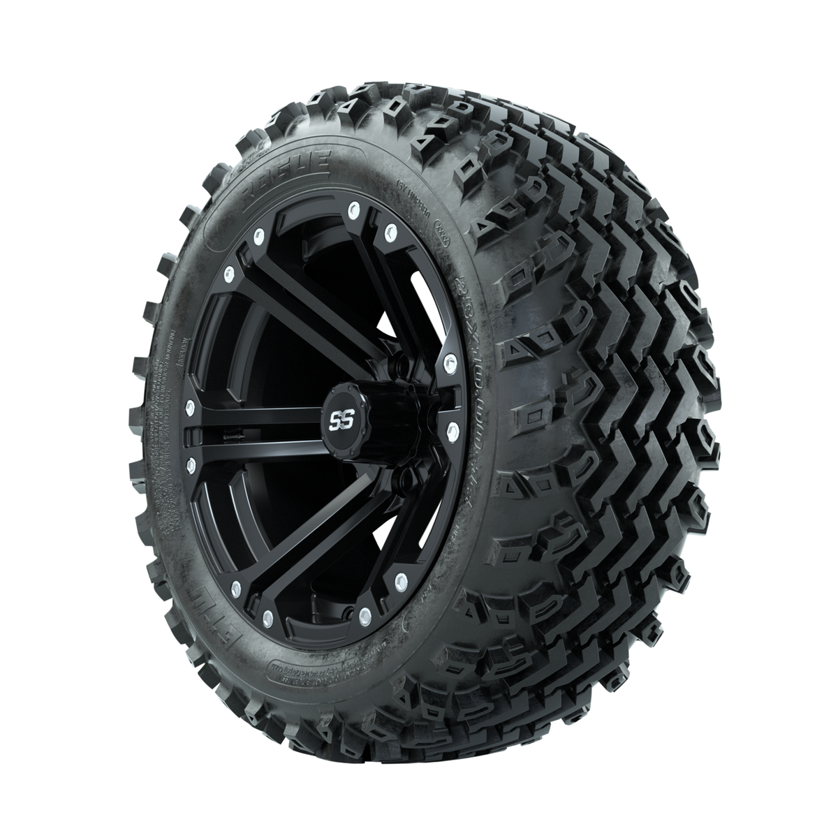 GTW Specter Matte Black 14 in Wheels with 23x10.00-14 Rogue All Terrain Tires Full Set