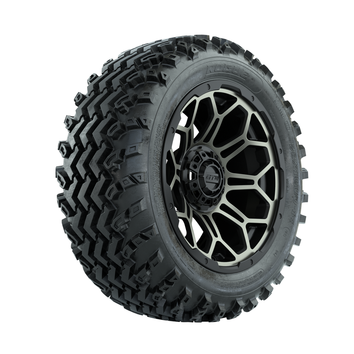 GTW Bravo Bronze/Black 14 in Wheels with 23x10.00-14 Rogue All Terrain Tires Full Set