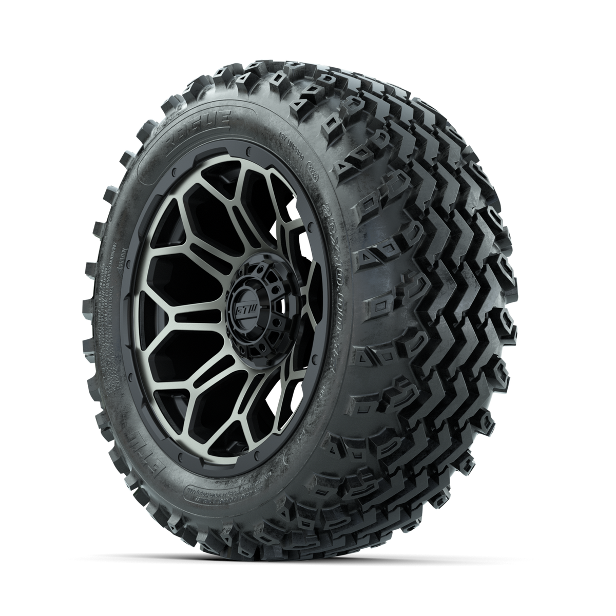 GTW Bravo Bronze/Black 14 in Wheels with 23x10.00-14 Rogue All Terrain Tires Full Set