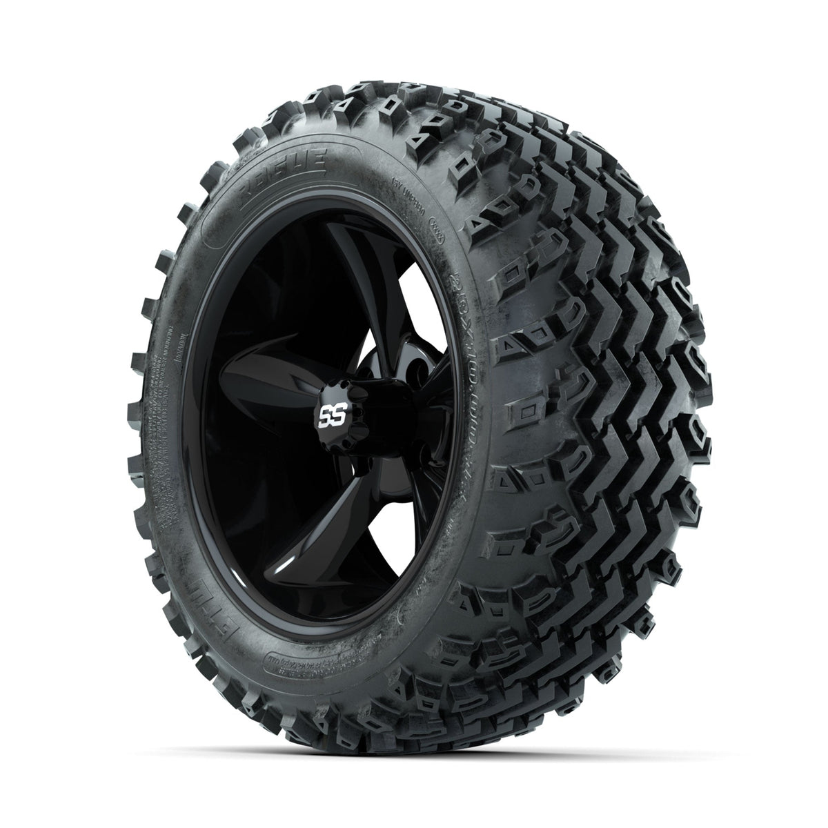 GTW Godfather Black 14 in Wheels with 23x10.00-14 Rogue All Terrain Tires Full Set