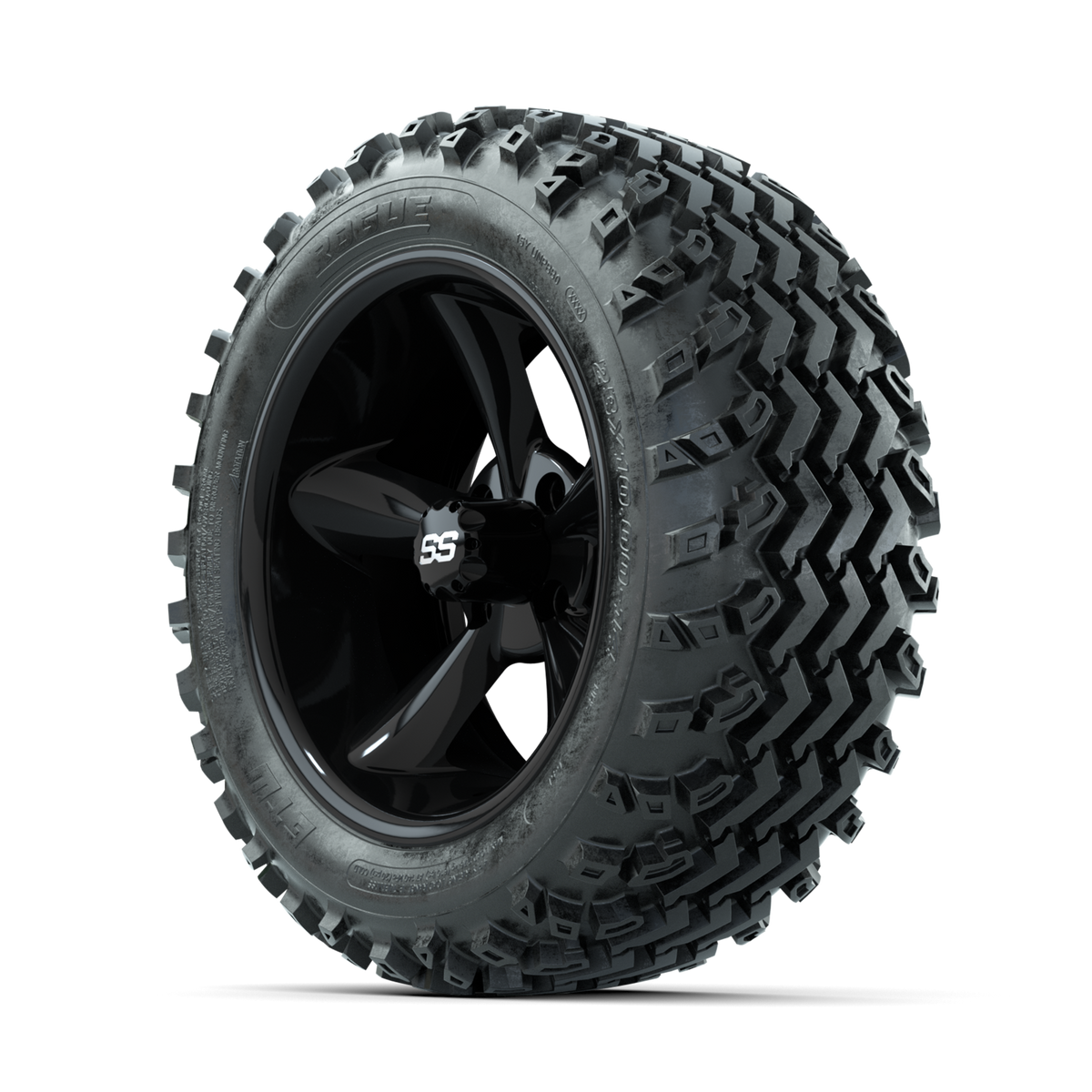 GTW Godfather Black 14 in Wheels with 23x10.00-14 Rogue All Terrain Tires Full Set