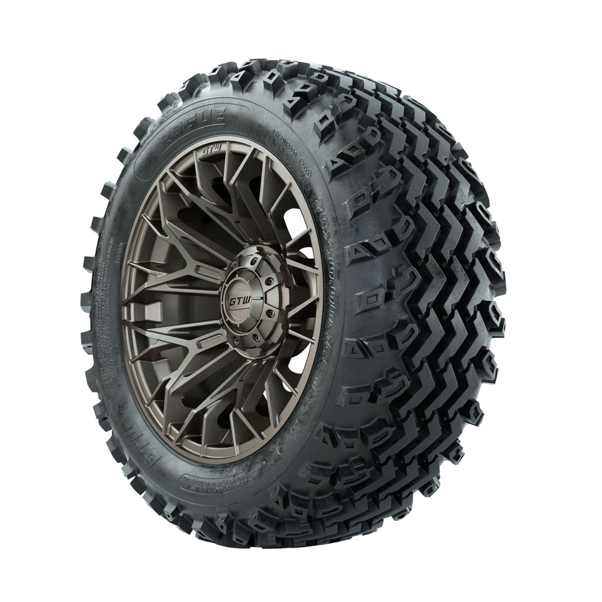 GTW Stellar Matte Bronze 14 in Wheels with 23x10.00-14 Rogue All Terrain Tires Full Set