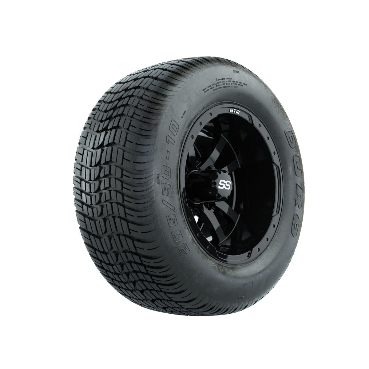 Set of (4) 10 inch GTW Storm Trooper Wheels on Lo-Pro Street Tires