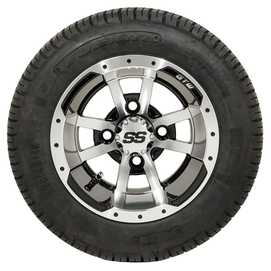 Set of (4) 10" GTW Storm Trooper Wheels on GTW Fusion Street Tires