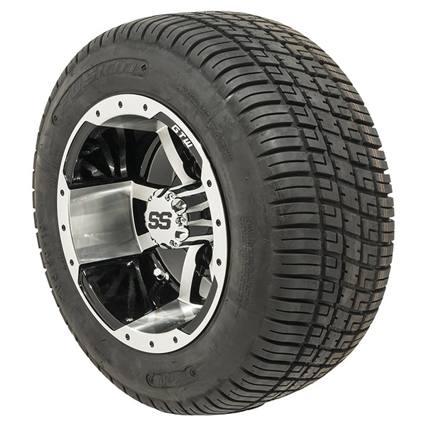 Set of (4) 10" GTW Storm Trooper Wheels on GTW Fusion Street Tires