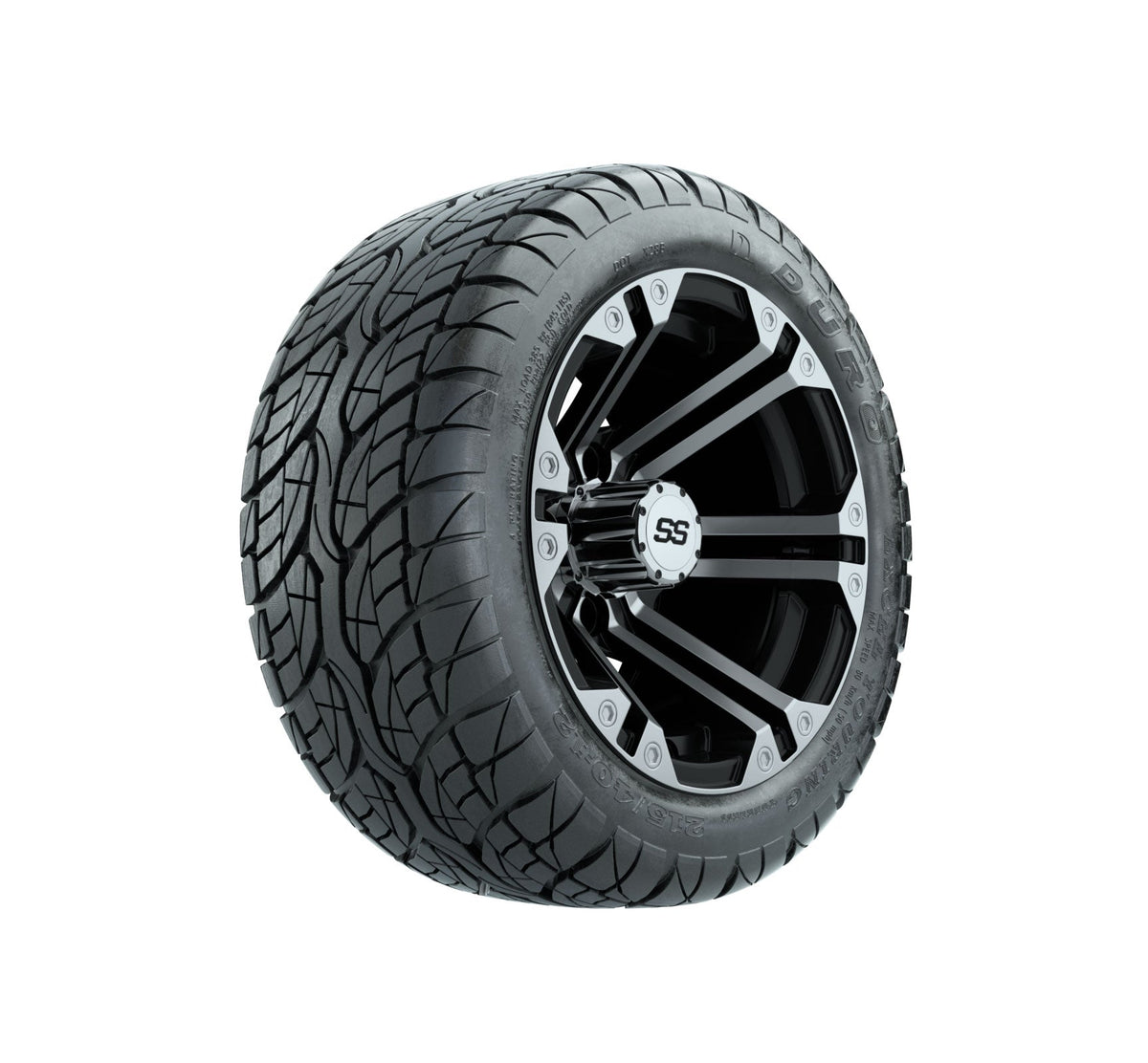 GTW Specter Wheels with Duro Lo-Pro Street Tires - 12x7 Inch
