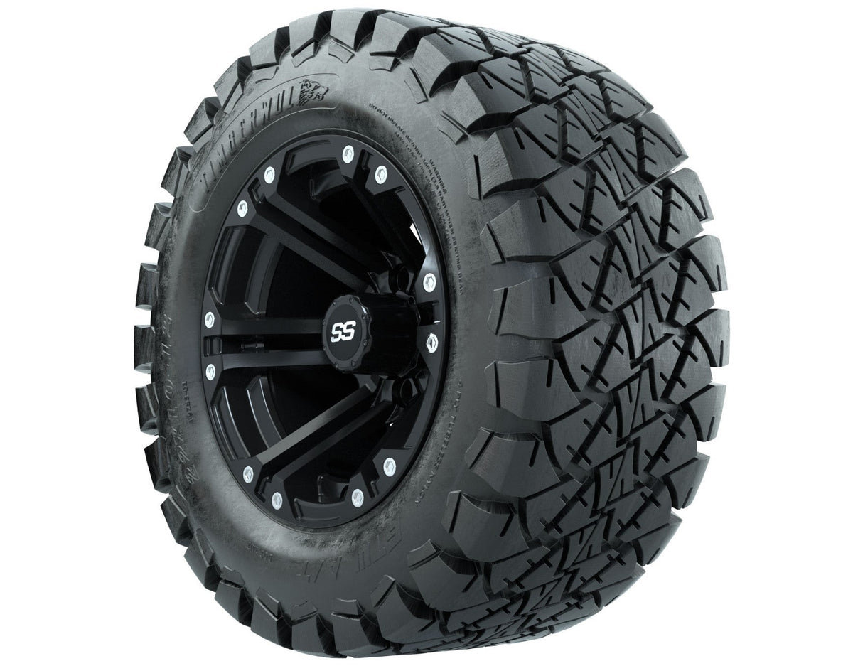Set of (4) 12" GTW Specter Wheels with 22x10-12 GTW Timberwolf All-Terrain Tires