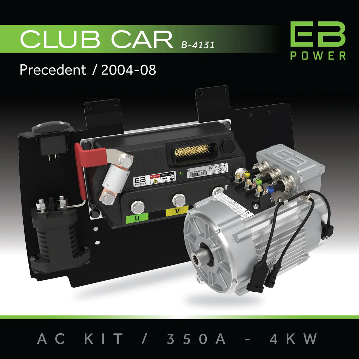 Eco Battery Ac Conversion Bundle Club Car Precedent 04-08 350a 4kw