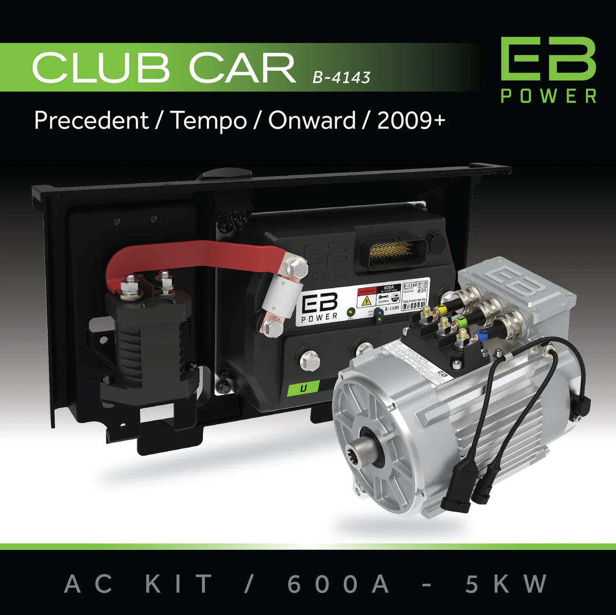 Eco Battery Ac Conversion Bundle Club Car Precedent Tempo 2009+ 600a 5kw