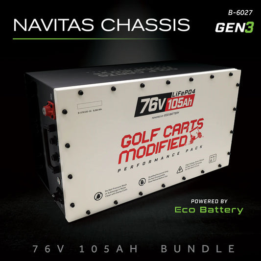 Navitas Chassis 76V Lithium Battery – Eco Battery 76V 105Ah LiFePO4 Gen3 | Lifetime Warranty