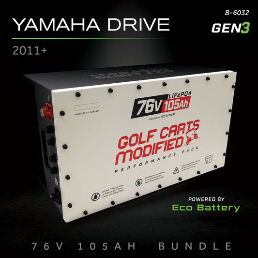 Eco Battery 76V 105Ah Lithium Golf Cart Battery Bundle - Yamaha G29/Drive & Drive2 2011+