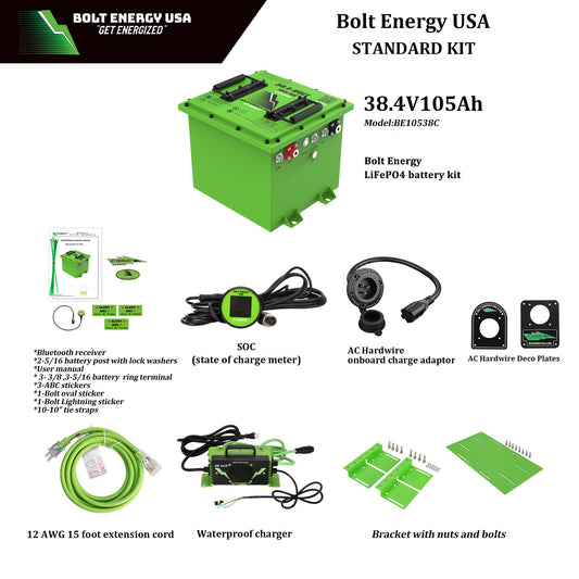 Yamaha G1-G16 Bolt Lithium 38V 105Ah Battery Bundle - 12 Year Warranty