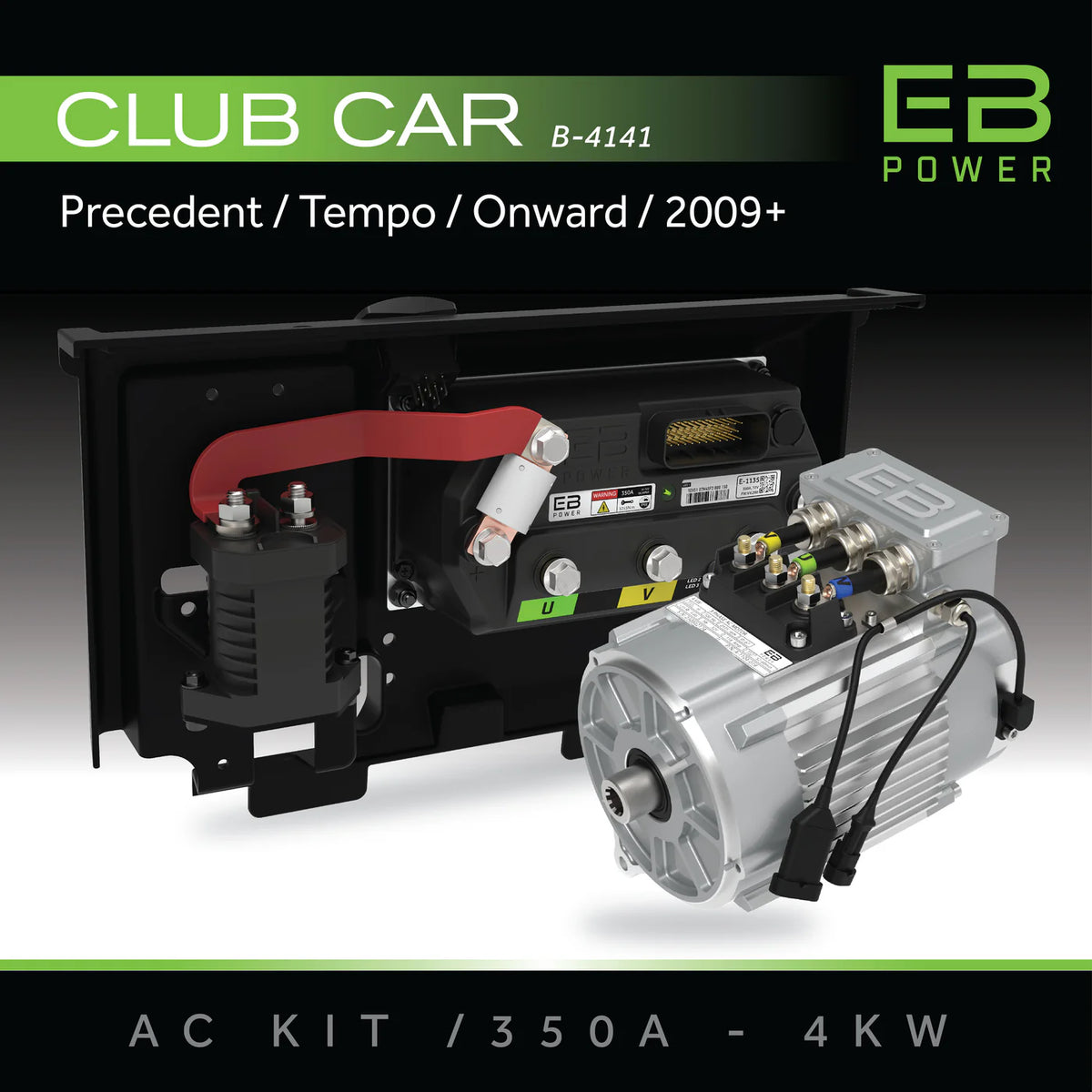 Eco Battery Ac Conversion Bundle Club Car Precedent Tempo 2009+ 350a 4kw