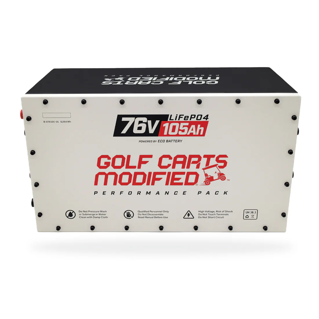 Eco Battery 76V 105Ah Lithium Golf Cart Battery Bundle - Yamaha G29/Drive & Drive2 2011+