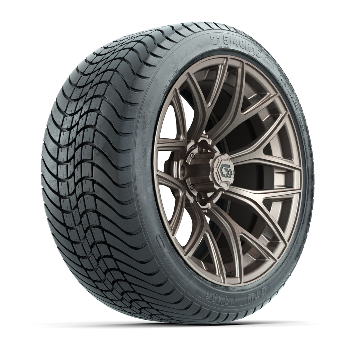 GTW® Monaco Matte Bronze 16" Wheels with 225/40-R16 Mamba Street Tires - Full Set