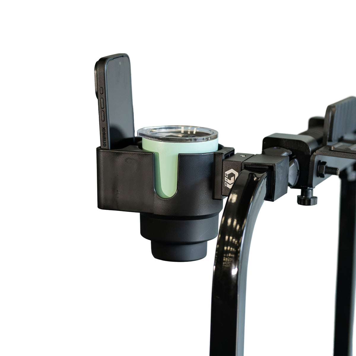 GTW BaseClamp Golf Cart Cup & Phone Holder with Mounting Clamp