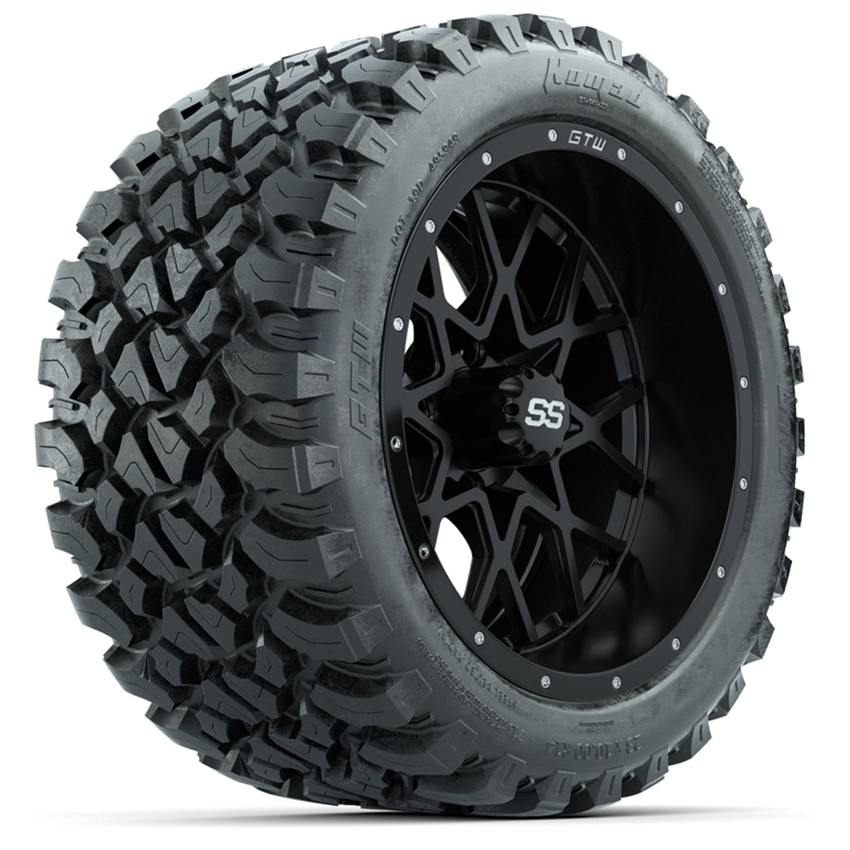 Set of (4) 14" GTW Vortex Wheels with 23x10-14 GTW Nomad All-Terrain Tires