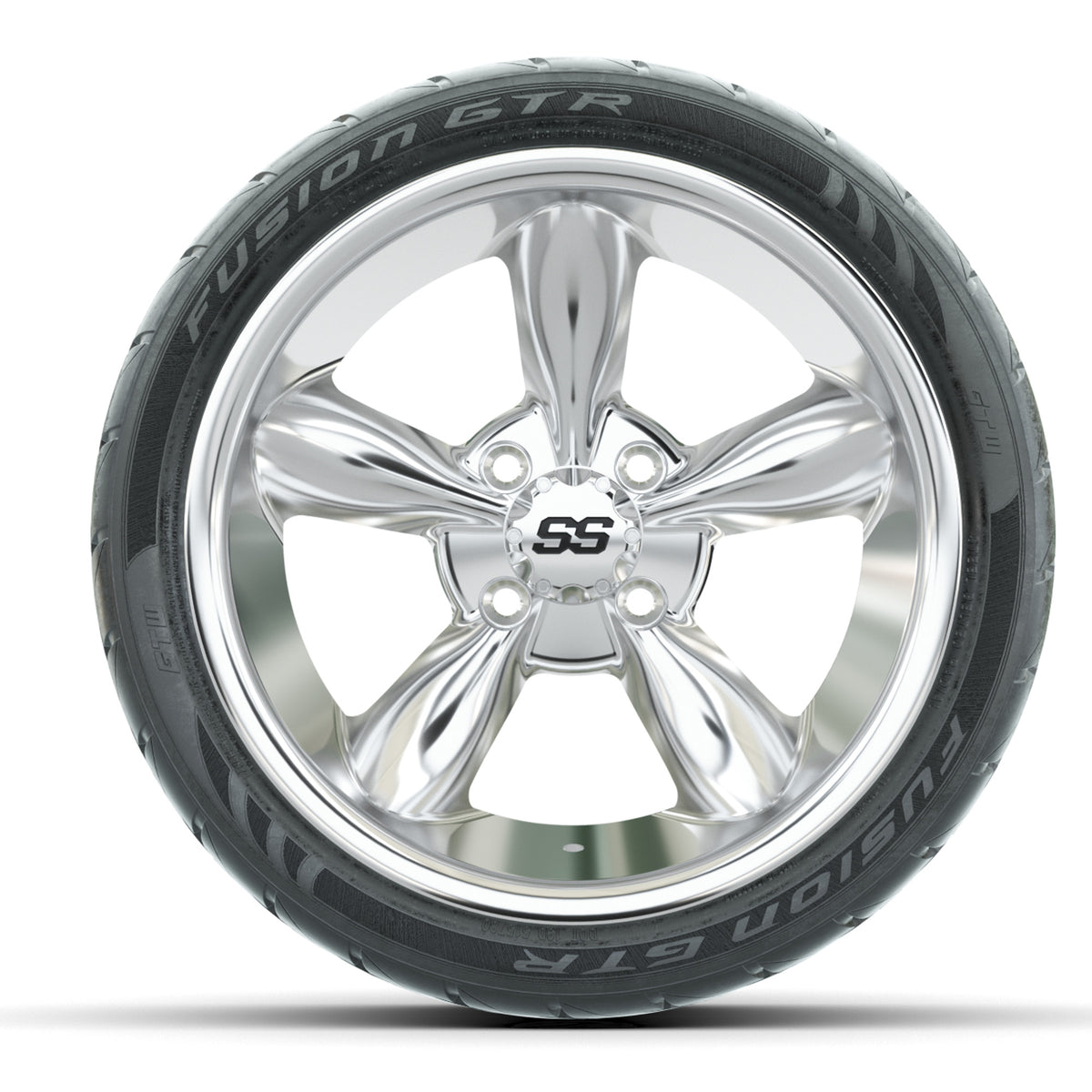 Set of (4) 14" GTW Godfather Wheels with 205/40-R14 Fusion GTR Street Tires