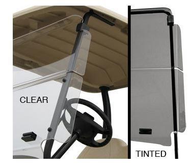 EZGO RXV Tinted Winged Windshield | 1/4" Acrylic | 2008-Up
