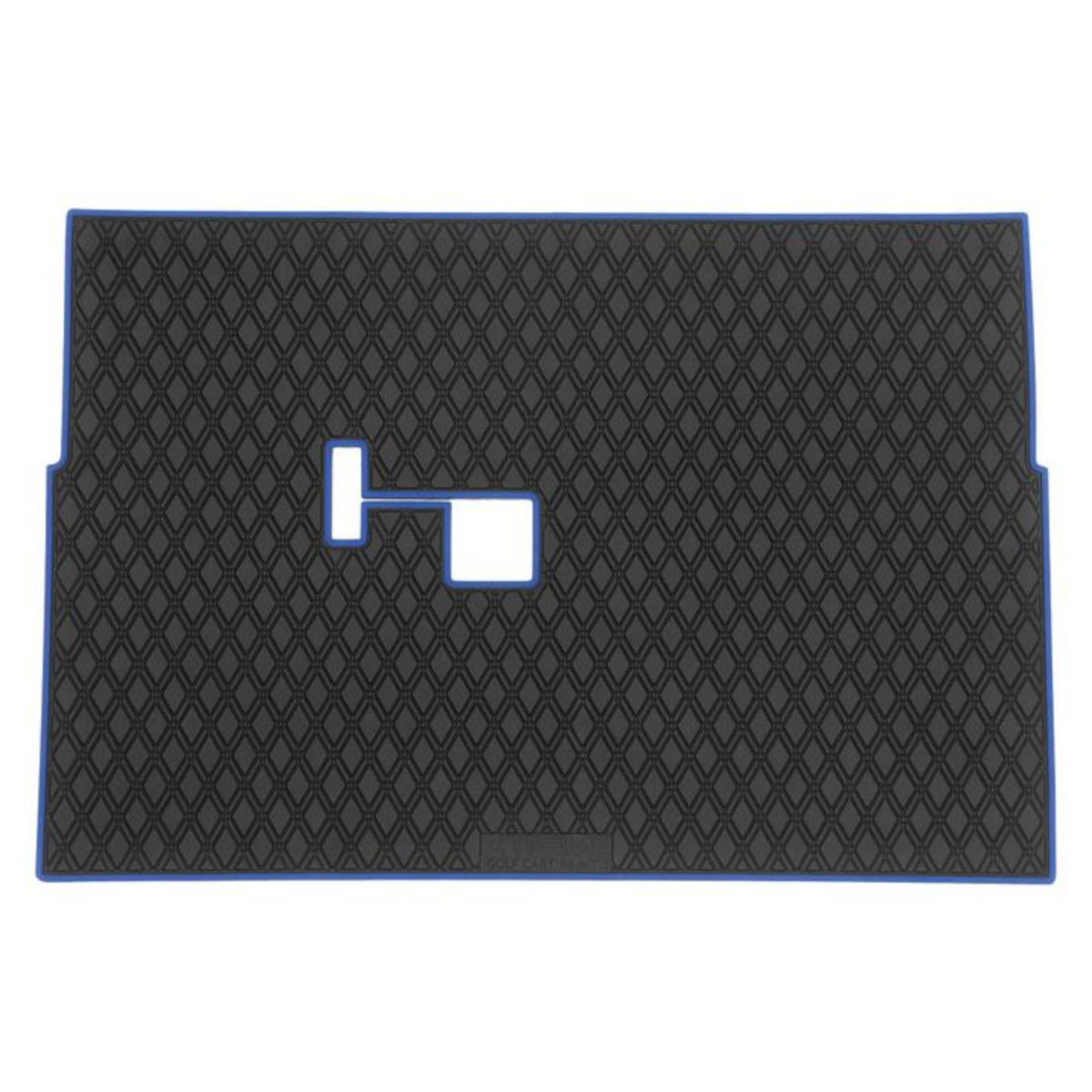 Club Car DS Floor Mat - Xtreme Full Coverage | Black/Blue 1982-2013 Villager