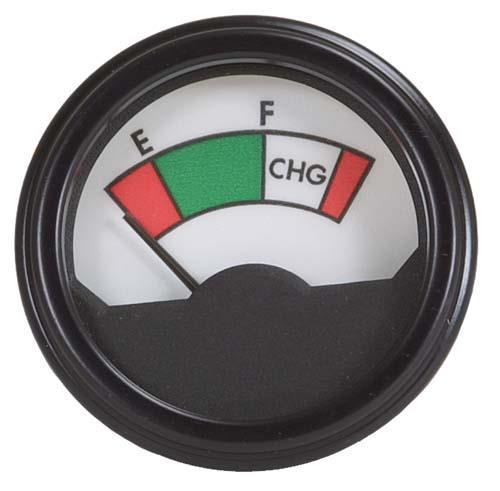 48-Volt Analog State-of-Charge Meter – Universal Fit Golf Cart Battery Gauge (2-1/8")