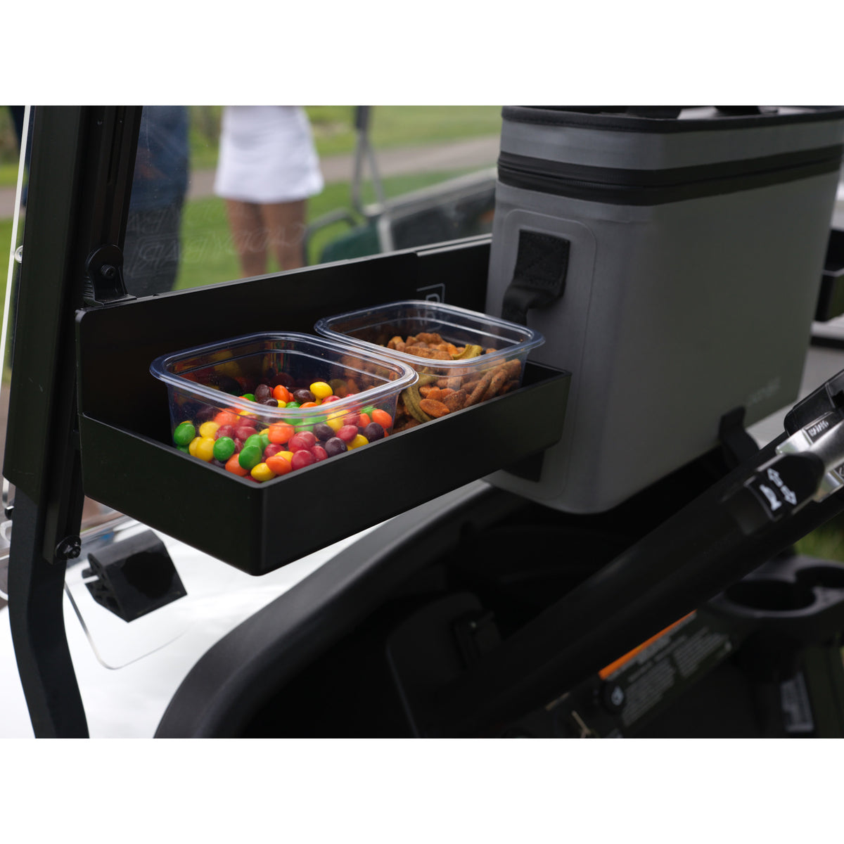 CADDYBAR™ Golf Cart Tray | Snap-On Storage Attachment