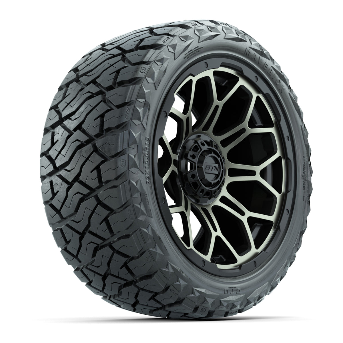 GTW Bravo Matte Bronze 15" Wheels with 23x10.00-R15 Maverick All-Terrain Tires – Full Set