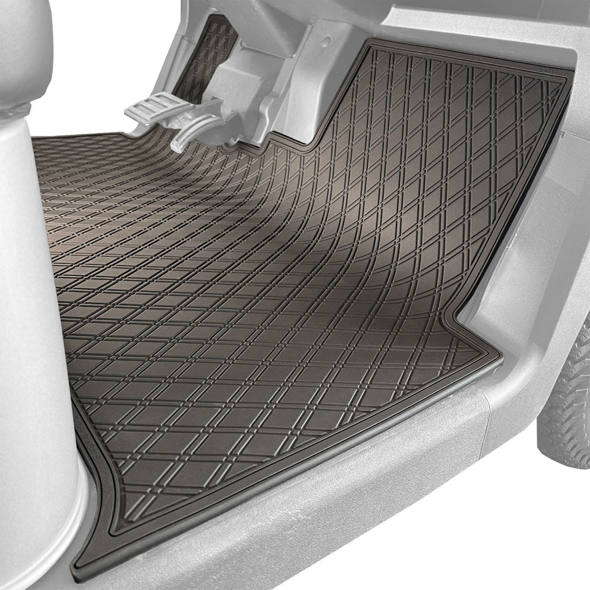 Xtreme Mats Full-Coverage Golf Cart Floor Mat | EZGO RXV & Valor 2024-Up – All Black