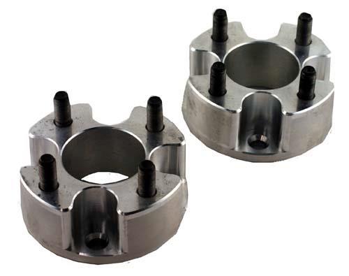 Jake's 2" Aluminum Wheel Spacers, Set of 2, Universal Fit 4 on 4 Golf Carts