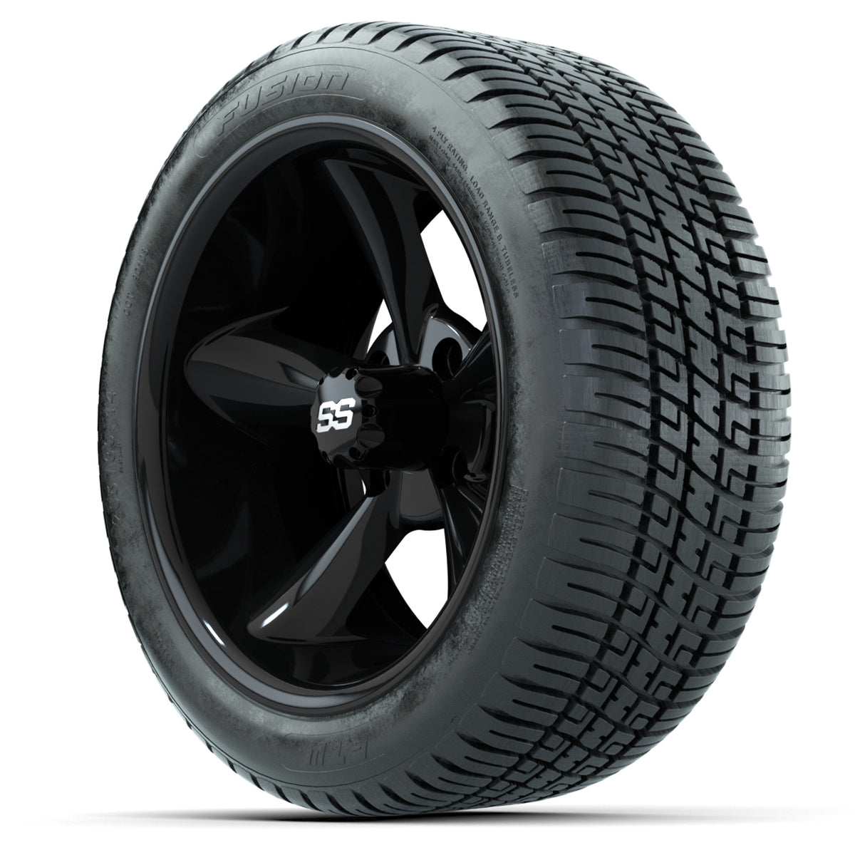Set of (4) 14" GTW Godfather Wheels with 205/30-14 Fusion Street Tires