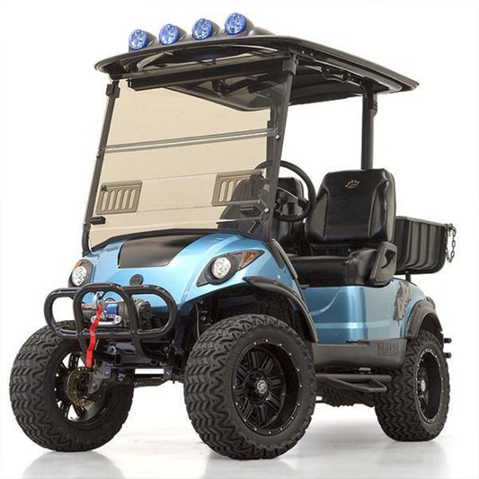 Yamaha Drive2 Tinted Fold-Down Windshield with Vents | 1/4" Acrylic | 2017–Up