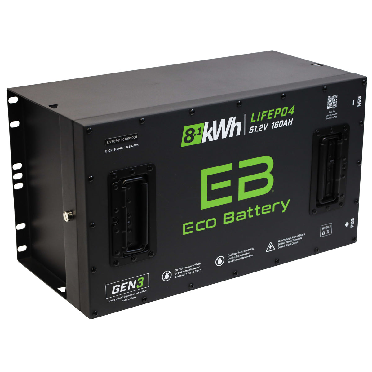 Eco Battery 51V 160Ah Lithium Golf Cart Battery Bundle - ICON EV 2017-2021 Toyota MCU Gen3