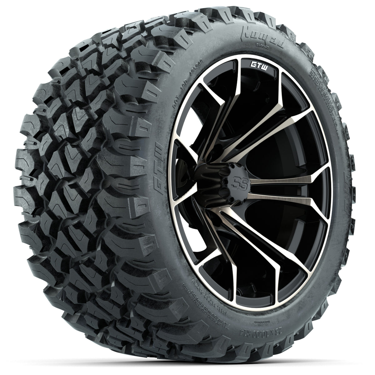 GTW Spyder Bronze/Matte Black 14 in Wheels with 23x10-14 GTW Nomad All-Terrain Tires Full Set