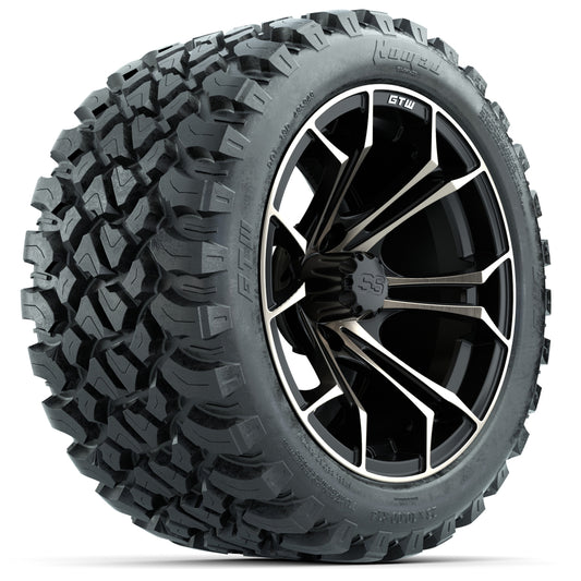 GTW Spyder Bronze/Matte Black 14 in Wheels with 23x10-14 GTW Nomad All-Terrain Tires Full Set