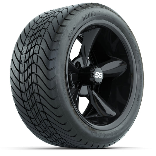 Set of (4) 14" GTW Godfather Wheels with 225/30-14 Mamba Street Tires