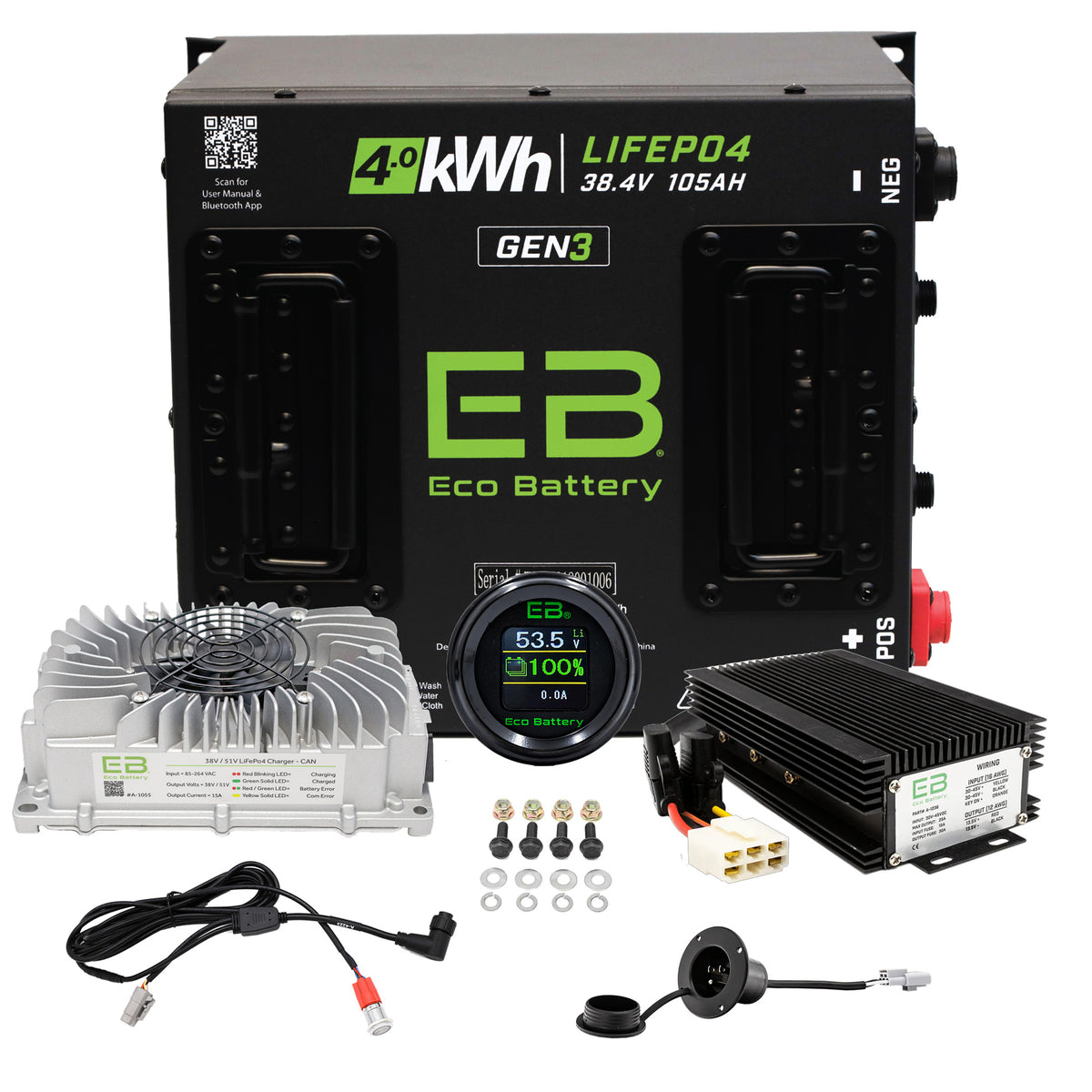 Club Car DS Lithium Battery – Eco Battery 38V 105Ah LiFePO4 Gen3 | Lifetime Warranty