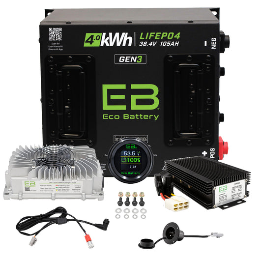 Club Car DS Lithium Battery – Eco Battery 38V 105Ah LiFePO4 Gen3 | Lifetime Warranty