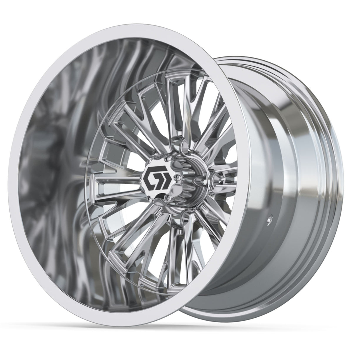 14″ GTW® Viper Chrome Ultra-Wide Wheel - Single | Deep Dish