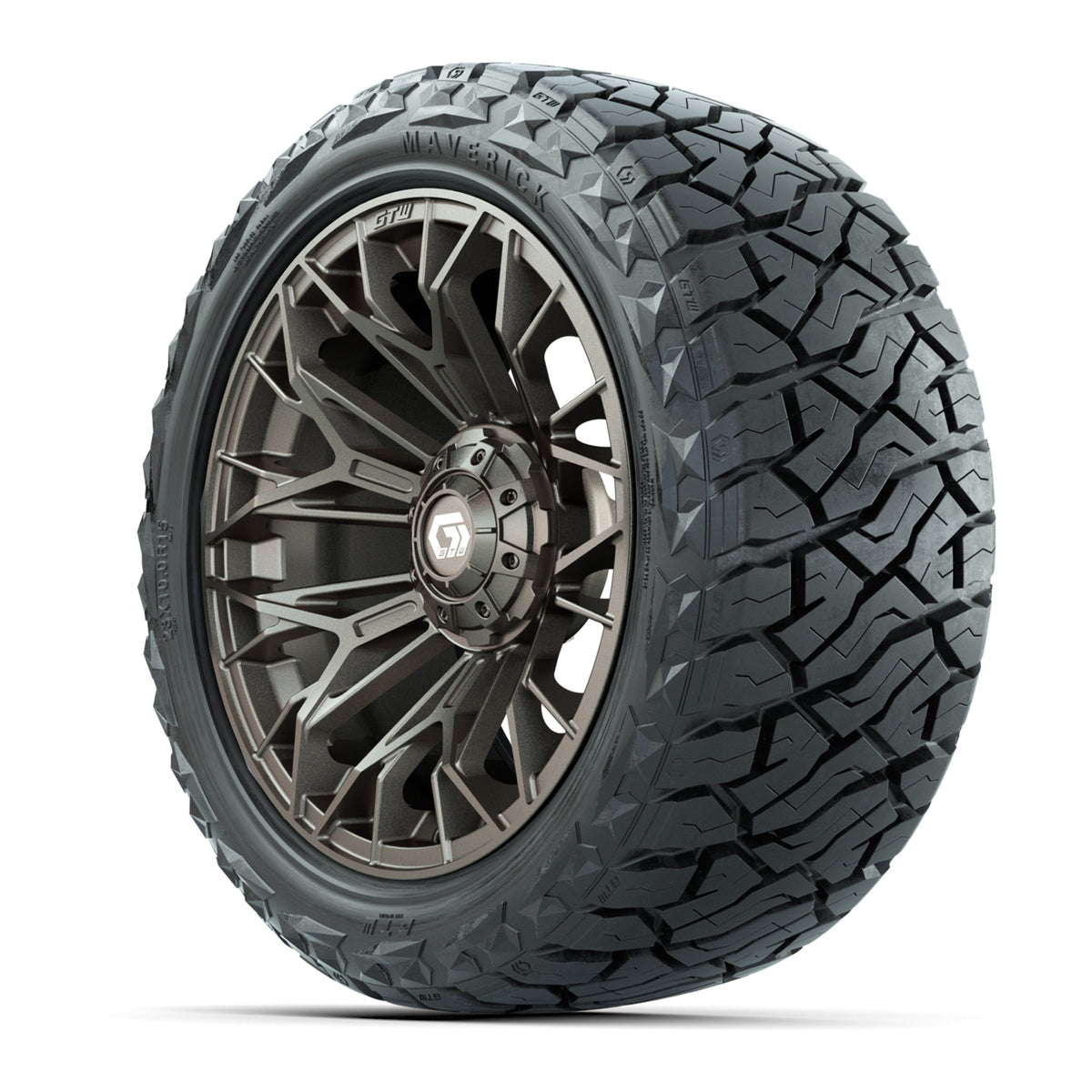 GTW Stellar Matte Bronze 15" Wheels & 23x10.00-R15 Maverick All-Terrain Tires – Set of 4
