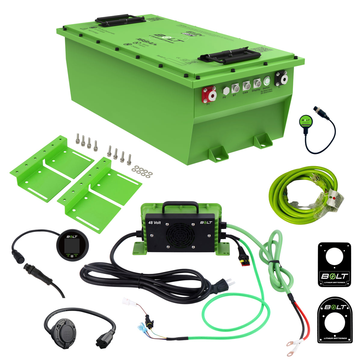 Bolt Energy 51.2V 168Ah Heated Lithium Battery Kit for Yamaha G29 & Drive2