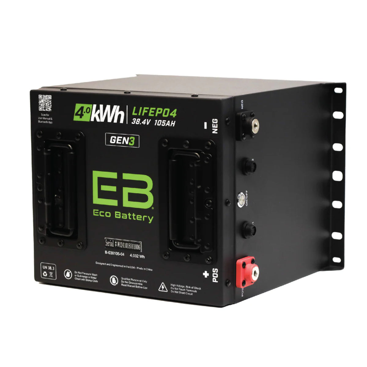 Eco Battery 51V 60Ah Lithium Golf Cart Battery Bundle - Yamaha G1-G16 Gen3