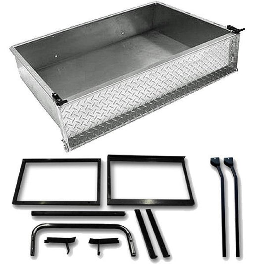 GTW® Aluminum Cargo Box Kit For Club Car Precedent, Tempo, and Onward (Years 2004-Up)