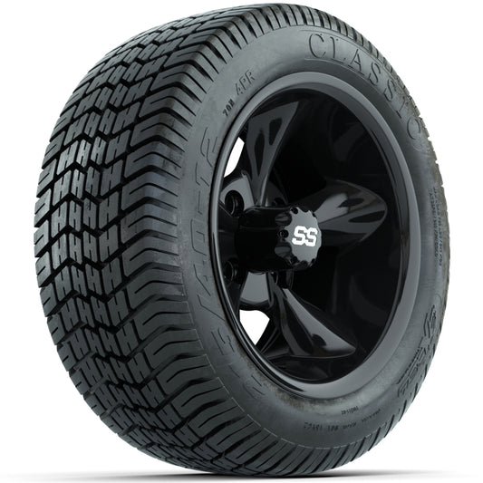 Set of (4) 12" GTW Godfather Wheels with 215/40-12 Excel Classic Street Tires