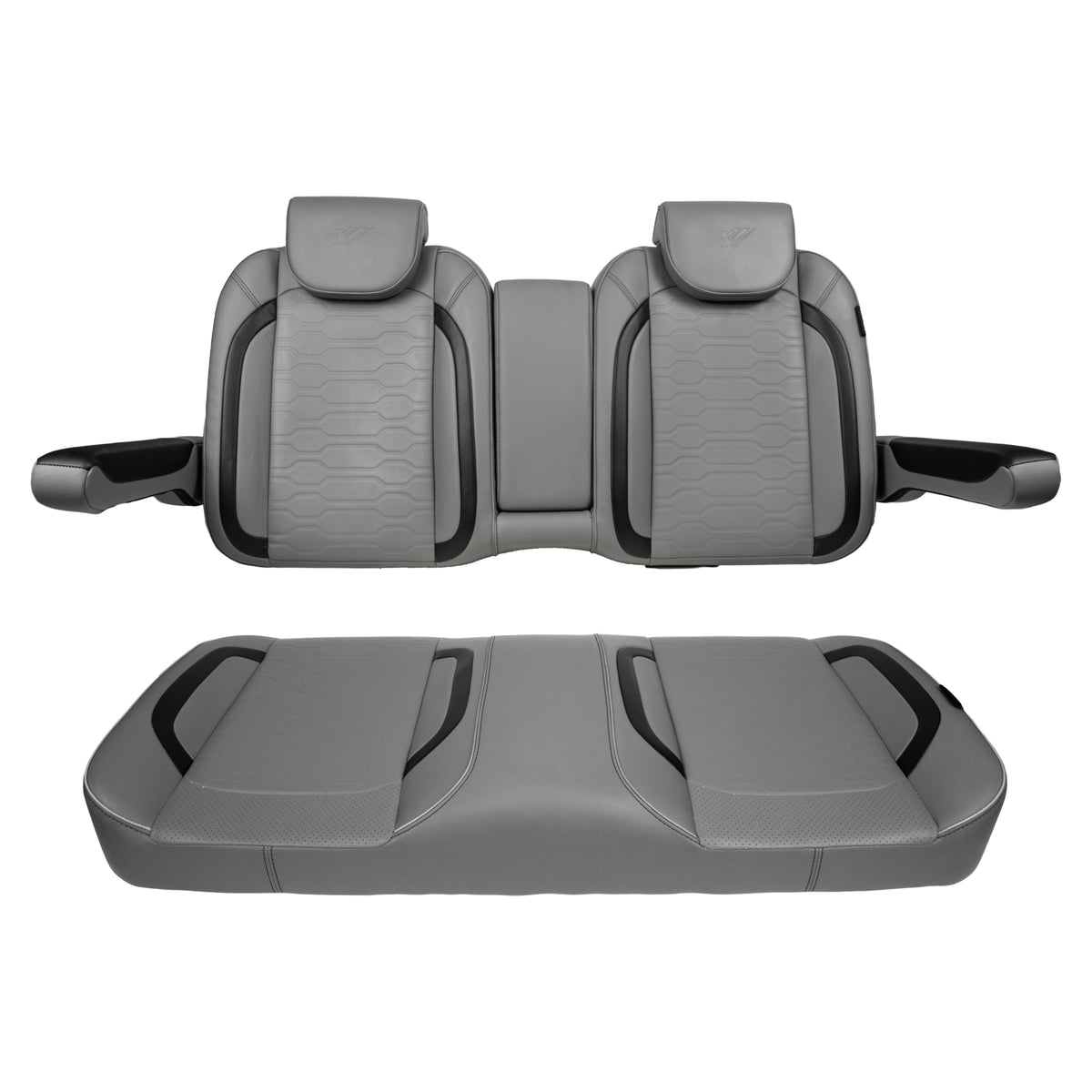 MadJax Smoke Commander Front Seat Cushions | EZGO TXT & MadJax XSeries Golf Carts