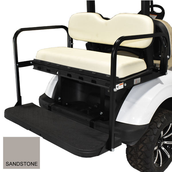 GTW MACH3 Rear Flip Seat for E-Z-Go RXV - Sandstone Cushions